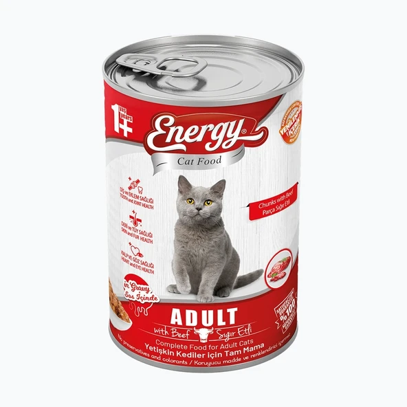 Energy Sığır Etli Yetişkin Yaş Kedi Maması - 400 g ürün görseli 1