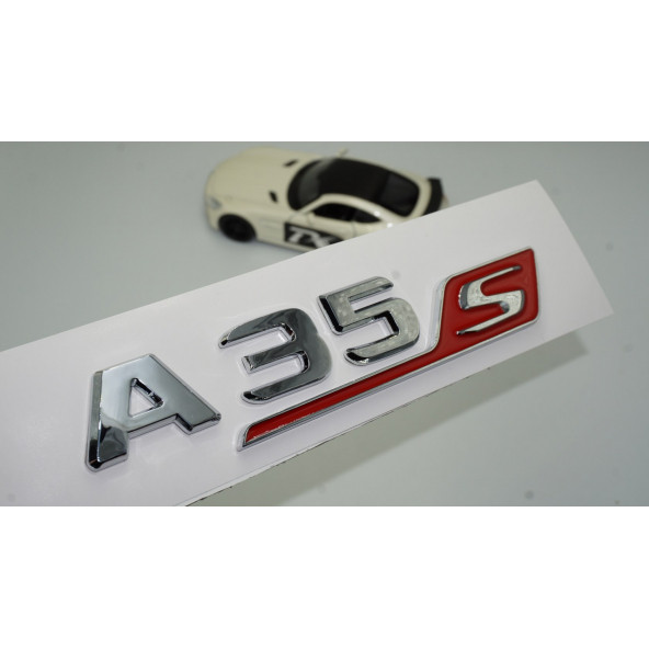 DK Benz A 35S Bagaj Krom Kırmızı ABS 3M 3D Yazı Logo ürün görseli 1