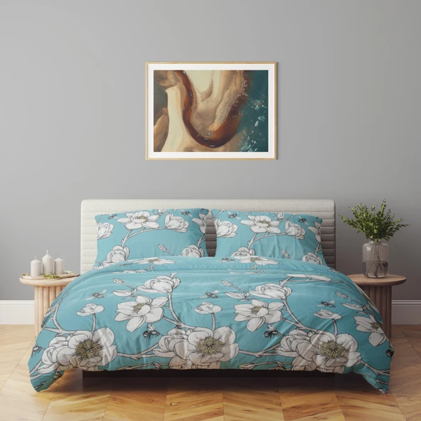 Cotton Collection Çift Kişilik Nevresim Takımı Elora ürün görseli 1