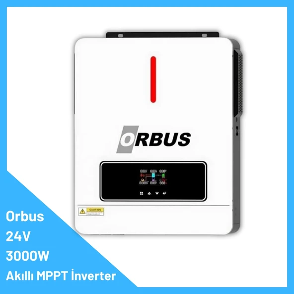 ORBUS 24V 3000W MPPT AKILLI İNVERTÖR | 3 Kw Solar İnverter ürün görseli 1