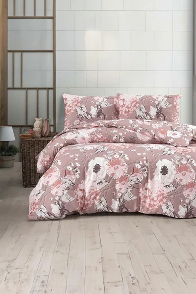 La Notte Saten Çift Kişilik Nevresim Takımı 1863 Pink ürün görseli 1