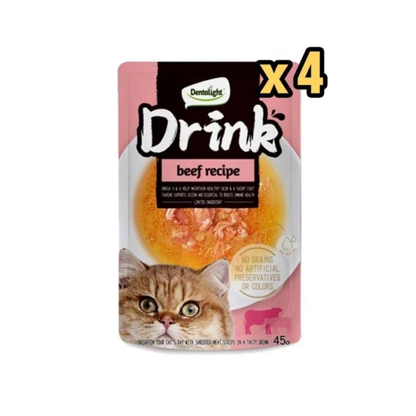 Dentalight Sığır Etli Kedi Çorbası 45 Gr x 4 Adet ürün görseli 1