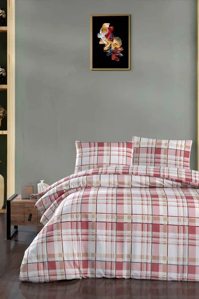 Cotton Collection Flanel R Çift Kişilik Nevresim Takımı G.N. Pembe ürün görseli 1