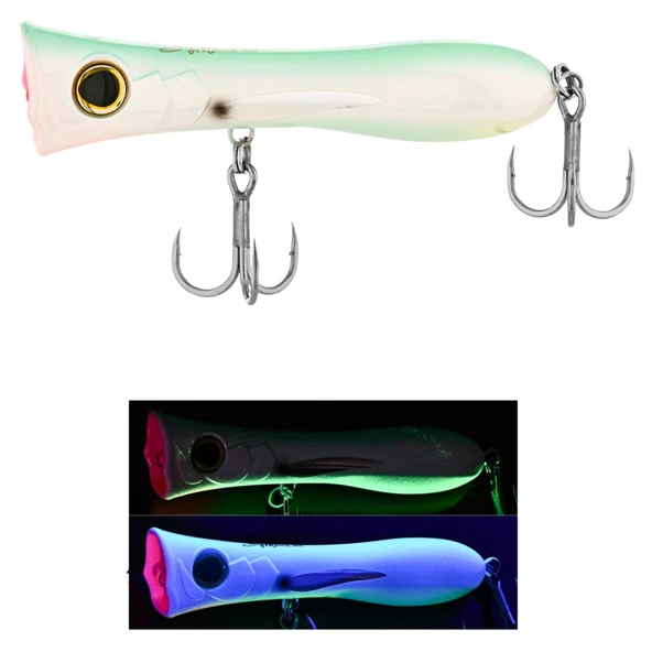 Fujin Big Mama 12cm 31gr Popper Maket Balık  271 White Lumo Glow ürün görseli 1