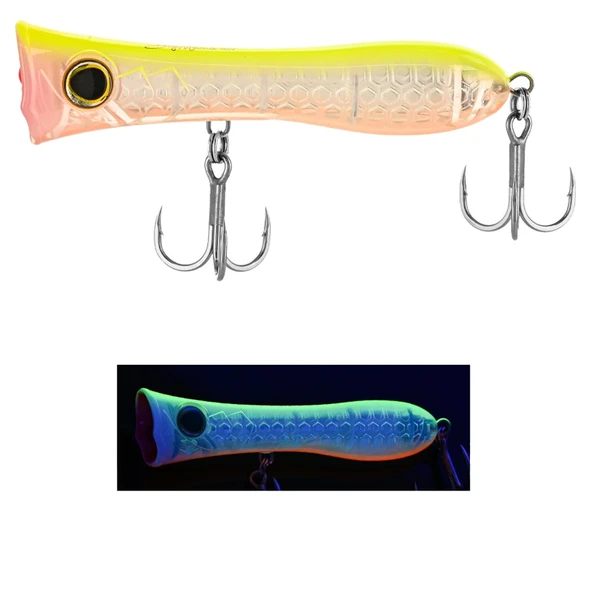 Fujin Big Mama 12cm 31gr Popper Maket Balık  233 Lemon Flash ürün görseli 1