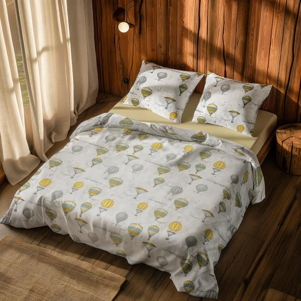 Cotton Collection Tek Kişilik Nevresim Takımı Kapadokya ürün görseli 1