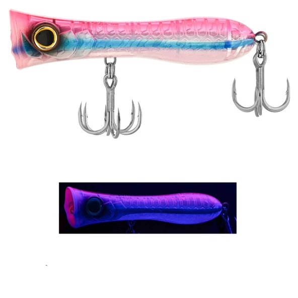 Fujin Big Mama 12cm 31gr Popper Maket Balık  269 Blue Pink Silver ürün görseli 1