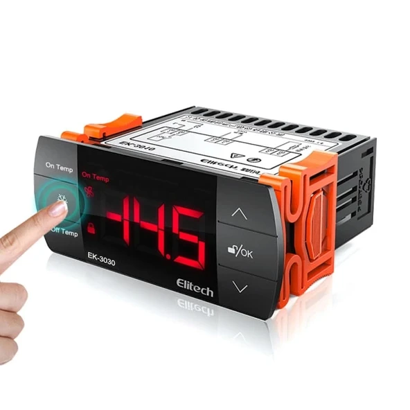 Elitech EK-3030-30-A Çift Prob Dijital Termostat (Geniş Kasa ) ürün görseli 1