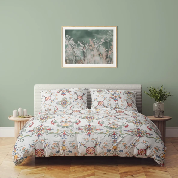 Cotton Collection Tek Kişilik Nevresim Takımı İznik ürün görseli 1