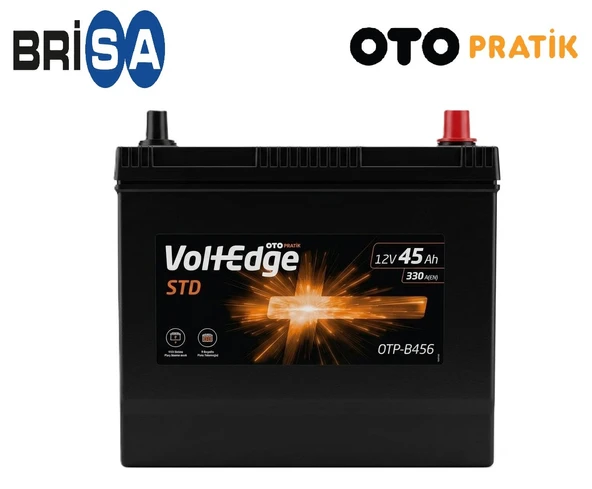 Otopratik VoltEdge 12 V 45 Ah 330 A (En) Akü/İnce Kutup Akü ürün görseli 1
