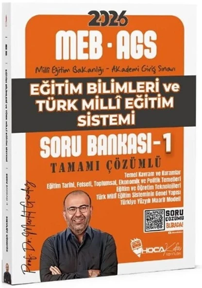 2026 MEB AGS Eğitim Bilimleri ve Türk Milli Eğitim Sistemi Soru Bankası 1 Hoca Kafası ürün görseli 1