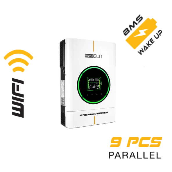 Mexxsun Premium 48V 6kW (Paralel /Wi-Fi/ Dual Output) Akıllı İnverter ürün görseli 1