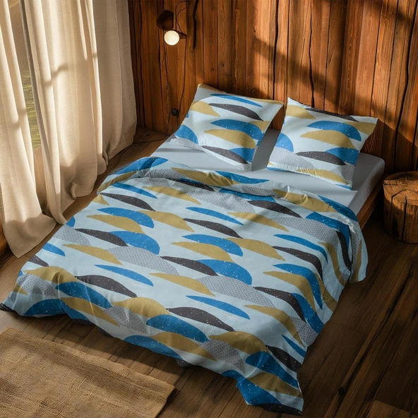 Cotton Collection Tek Kişilik Nevresim Takımı Adalar ürün görseli 1