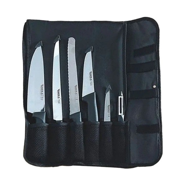 Premium Gastronomi Rulo Çantalı Bıçak Seti 6+1 ürün görseli 1