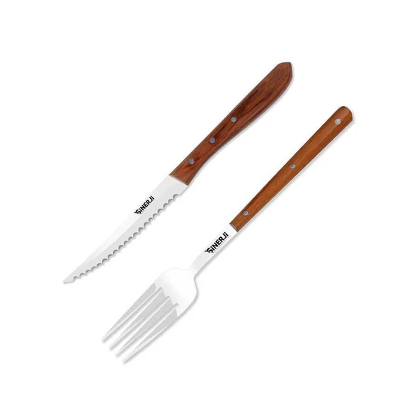 Sinerji Wooden İkili Steak Seti ürün görseli 1
