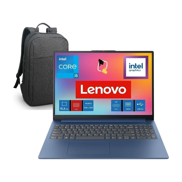 Ideapad Slim 3 Intel Core I5 13420H 16GB 1tb SSD Freedos 15.3" Wuxga Taşınabilir Bilgisayar 83K10062TR + Snertech Çanta ürün görseli 1