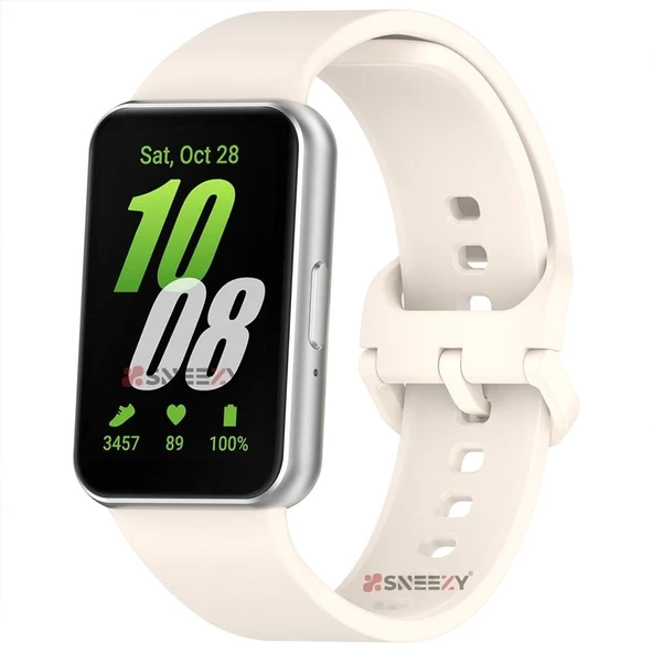 Sneezy Samsung Galaxy Fit 3 Kordon PureLux Soft Yumuşak Silikon Kordon Kayış  Starlight ürün görseli 1