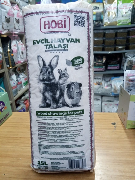 %100 Doğal Hobi Evcil Hayvan Talaşı 15L ürün görseli 1