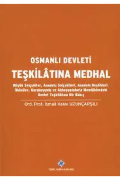 Osmanlı Devleti Teşkilatına Medhal ürün görseli 1
