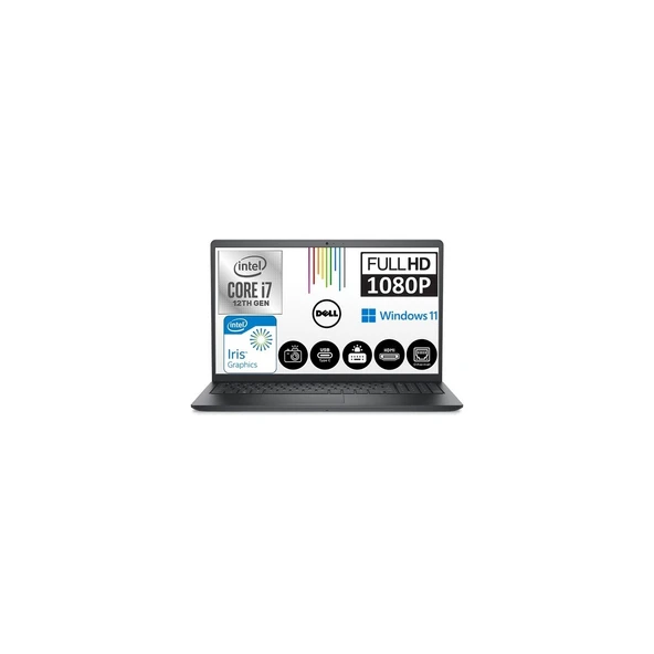 Inspiron 3520 Intel Core i7 1255U 32 GB 1tb SSD Windows 11 Pro 15.6" Fhd Taşınabilir Bilgisayar i35201013UCB1 ürün görseli 1