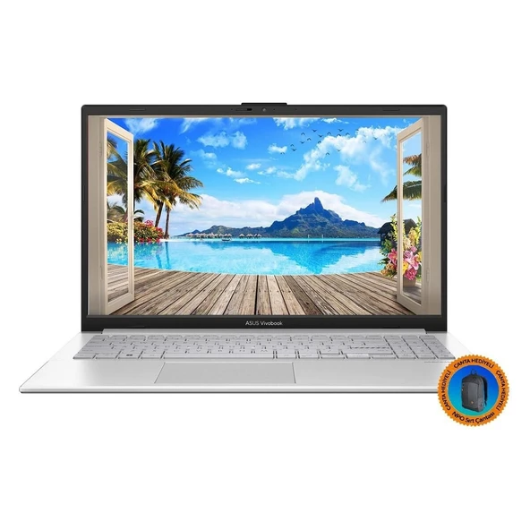 Vivobook Go 15 E1504FA-NJ115A3 Ryzen5 7520U 8gb 512SSD 15.6" Fullhd W11P Taşınabilir Bilgisayar ürün görseli 1