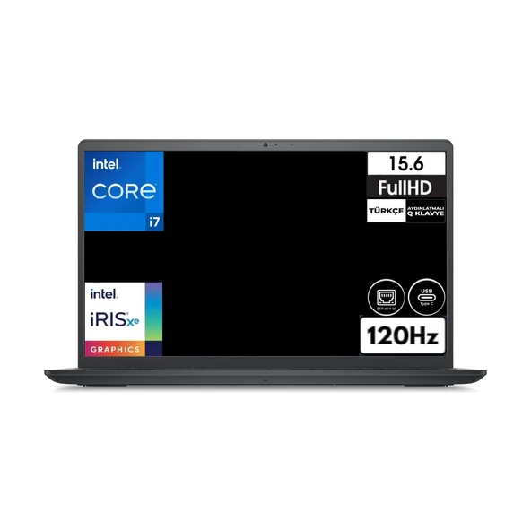 Vostro 3530 I7-1355U 16 GB 1 Tb SSD Windows 11 Pro Iris Xe Graphics 15.6" Full Hd Taşınabilir bilgisayar N1601PVNB3530U Cb5 ürün görseli 1