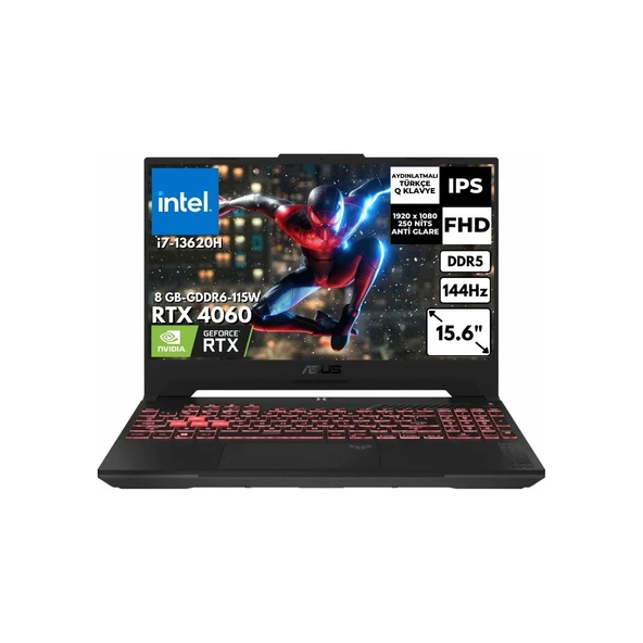 I7-13620H 24 GB 1 Tbssd RTX4060 15.6" Fhd Windows 11 Pro FX507VV-LP241WAT82 ürün görseli 1