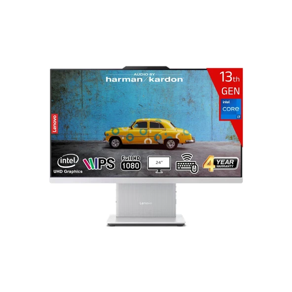 Ideacentre Aıo 24IRH9 Intel Core I7 13620H 16GB Ddr5 1tb SSD Intel UHD Freedos 23.8 IPS Fhd F0HN0056TR Bilgisayar ürün görseli 1