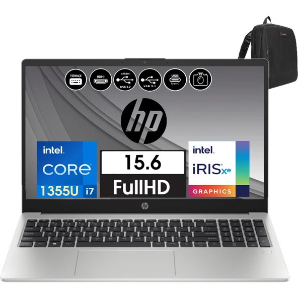 250 G10 Intel Core I7-1355U 32GB 1tb SSD 15.6" W11HOME Fhd Taşınabilir Bilgisayar 99G1E6ETH13+ZETTAÇANTA ürün görseli 1