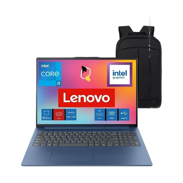 Ideapad Slim 3 15IRH10 Intel Core I5-13420H 16GB Ddr5 512GB SSD Wuxga 15.3" W11 Pro Arena Çanta Hediye ürün görseli 1