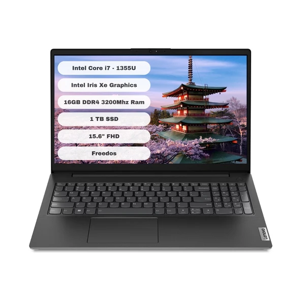 V15 G4 Iru Intel Core I7 1355U 16GB 1TB SSD Freedos 15.6'' FHD 83A100HXTR ürün görseli 1