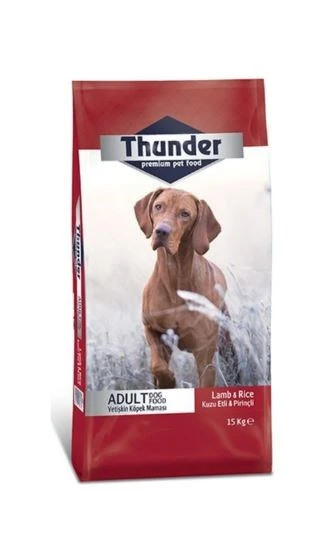 Thunder Kuzu Etli Pirinçli Yetişkin Köpek Maması 15 Kg ürün görseli 1