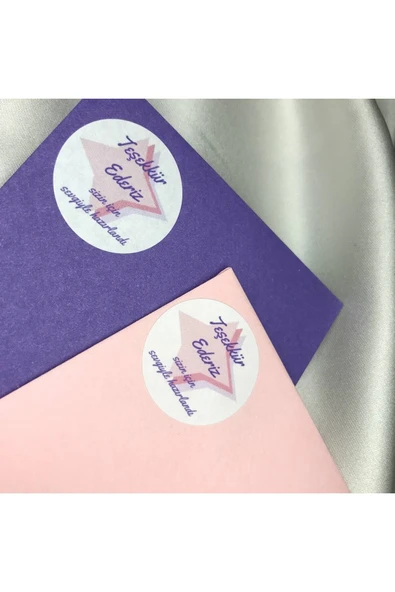 3 Cm (190 Adet) Sizin Için Sevgiyle Hazırlandı Etiketi Teşekkür Ederiz Sticker ürün görseli 1