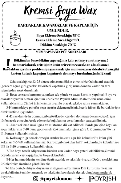 Soya Wax Kremsi - 5 Kg. - Resim 2