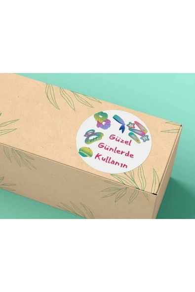 Toka Resimli Güzel Günlerde Kullanın Etiket Yuvarlak Mat Sticker 4 Cm (40 Adet) ürün görseli 1