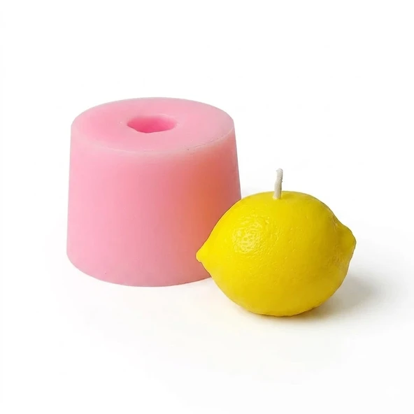 1207 - Silikon Kalıp Mum Kalıbı - Misket Limonu Tam Boy ürün görseli 1