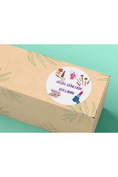 Kozmetikçi Parfüm Koku Kuaför Güzel Günlerde Kullanın Etiketi Mat 4 Cm (100 Adet) ürün görseli 1