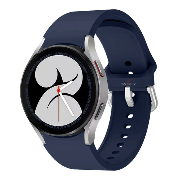 Samsung Galaxy Watch 6 40 43 44 47mm Uyumlu Orjinal Tasarım Kavisli PureLux Silikon Kordon  Lacivert ürün görseli 1
