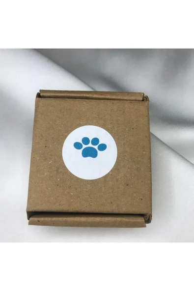 Mavi Renkli Pati Etiket Pençe Paw Sticker Kedi Köpek Yuvarlak Mat Etiket Blue 3 cm 180 Adet ürün görseli 1