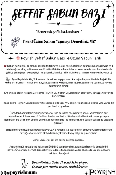 Şeffaf Sabun Bazı - 15 Kg. - Resim 2