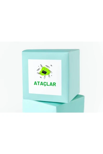Ataç Temalı Okula Dönüş Etiketi Kare Mat Sticker 4.5 Cm (40 Adet) ürün görseli 1