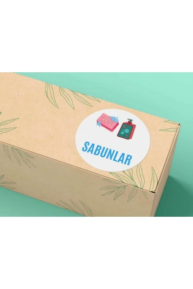 Sabunlar Etiketi Okul Serisi Yuvarlak Sticker Mat Etiket 4 Cm (40 ADET) ürün görseli 1