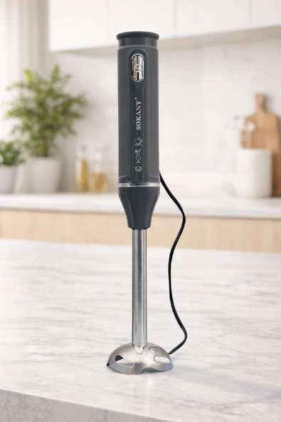 Sokany Power Bell Teknolojili Anti-Splash Paslanmaz Çelik El Blenderi 500W – SK-1714 ürün görseli 1