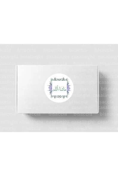 Arapça Mashallah Etiketi Renkli Yuvarlak Mat Sticker Bebek Partisi Kutlama Mevlit 4 Cm (90 Adet) ürün görseli 1