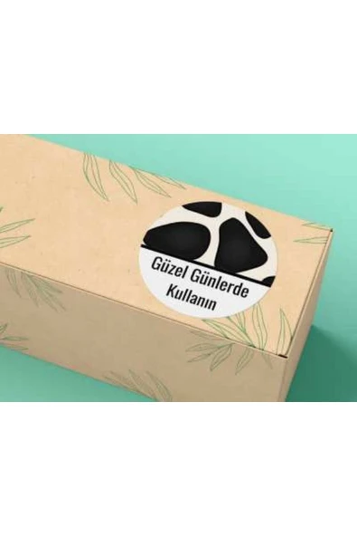 Baskılı Güzel Günlerde Kullanın Etiketi Yuvarlak Mat Stıcker 4 Cm (40 ADET) ürün görseli 1