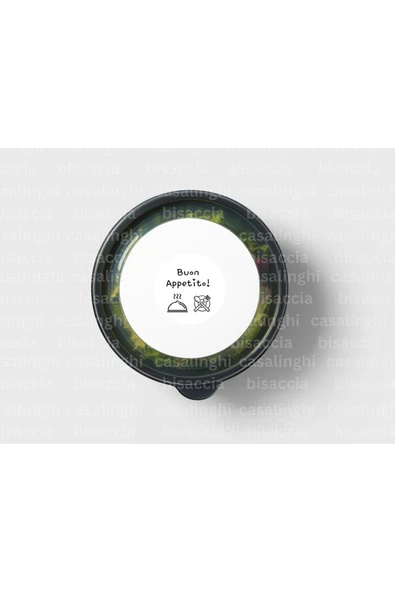 İtalyanca Afiyet Olsun Etiketi Buon Appetito Sticker Yiyecek Makarna Kahve Tatlı 4 Cm (90 Adet) ürün görseli 1