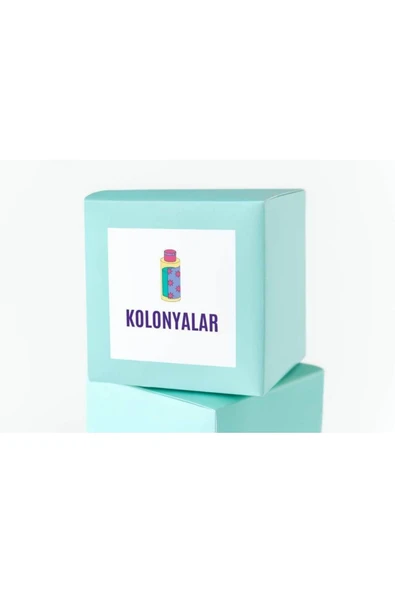 Kolonya Temalı Etiket Kare Mat Sticker Thank You Serisi 4.5 Cm (40 Adet) ürün görseli 1