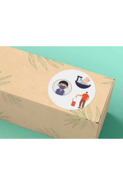 Hijyen Etiketi Yuvarlak Mat Stıcker Hijyen Serisi 4 Cm (40 ADET) ürün görseli 1