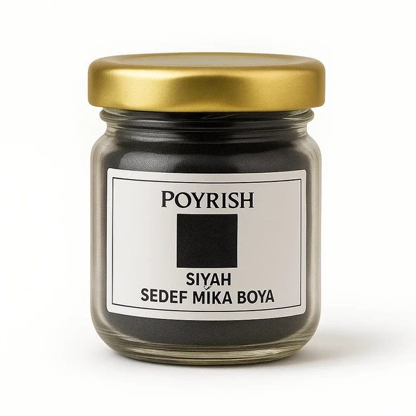 Siyah Sedef Mika Boya 10 Gr. ürün görseli 1