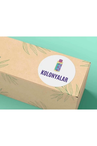 Okul Seri Kolonyalar Yuvarlak Sticker Mat Etiket 4 Cm (40 Adet) ürün görseli 1